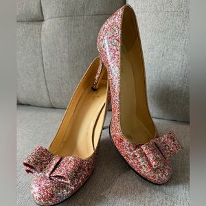 Kate Spade Glitter Bow Shoes